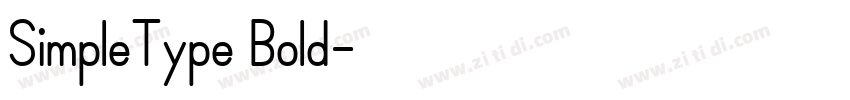SimpleType Bold字体转换